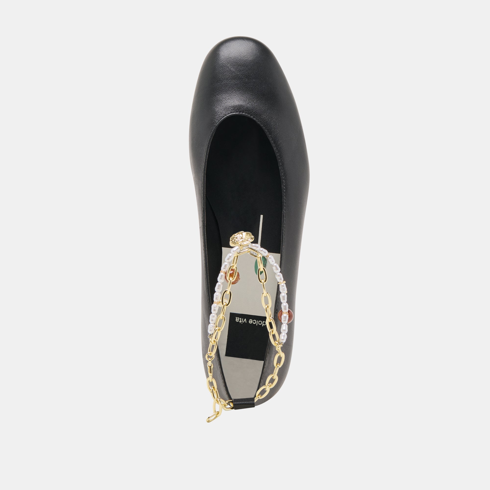 Baiden Women's Black Leather Ballet Flats - Comfortable & Stylish Shoes for Work, Casual Wear & Travel