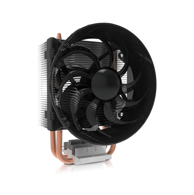 Cooler Master Hyper T200 CPU Cooler - High Performance Air Cooler with 2 Heat Pipes, 120mm PWM Fan, Universal Socket Support (Intel & AMD) - Ideal for Gaming PCs, Workstations, and Home Office Desktops