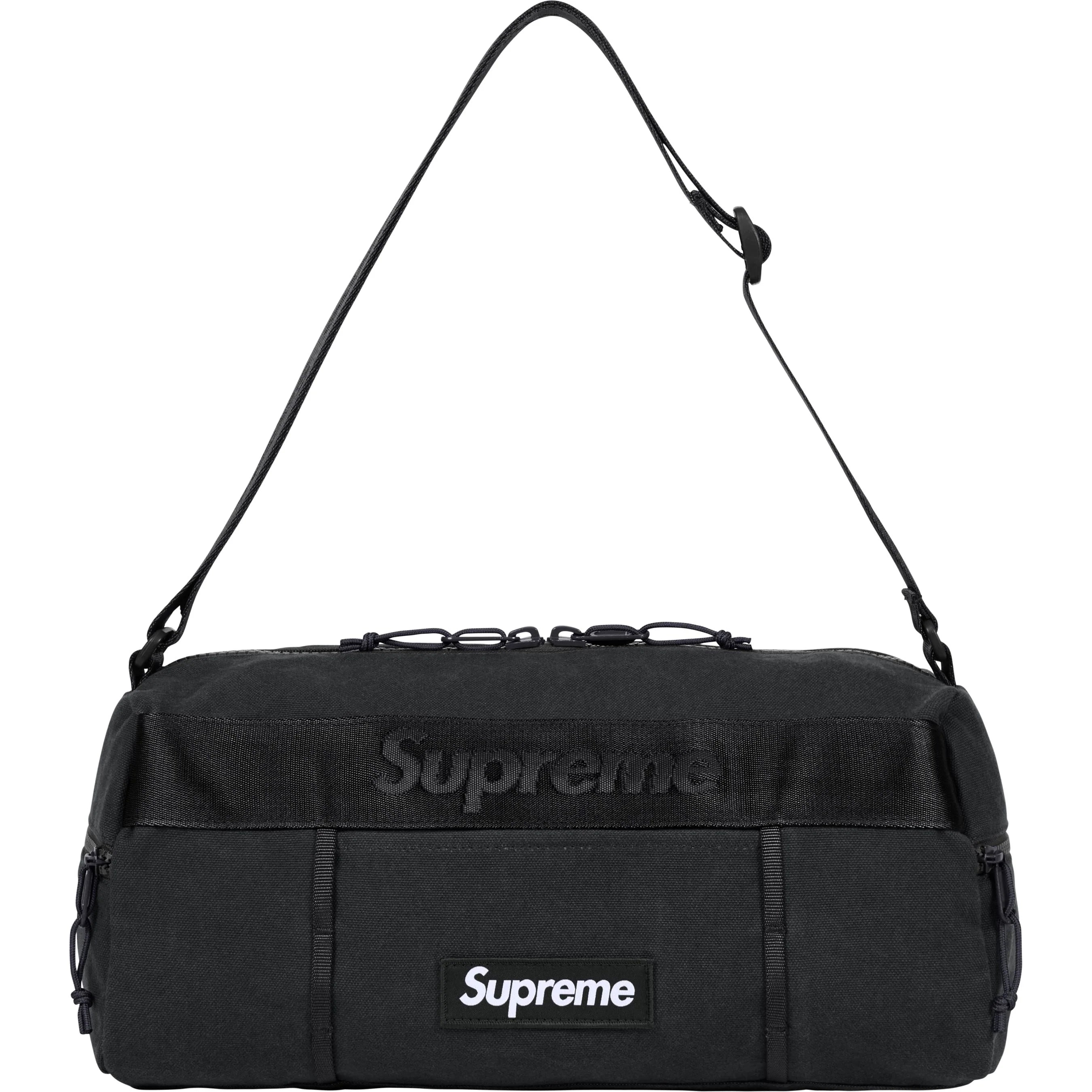 Supreme SS25 Utility Bag Black - Durable Crossbody Bag for Men & Women - Perfect for Travel, Gym, Work & Everyday Use