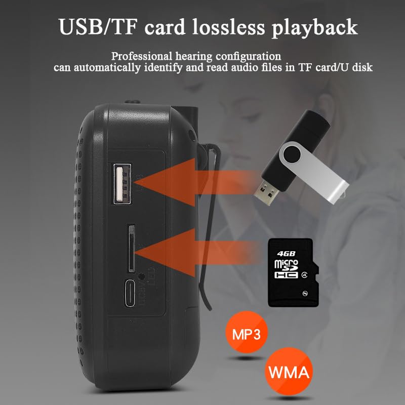 Wireless Voice Amplifier with UHF Microphone Headset - Portable Personal Mini Speaker for Teachers, Seniors, Meetings & Outdoor Activities | Perfect for Classroom Teaching, Yoga Coaching, Public Speaking & Training Sessions