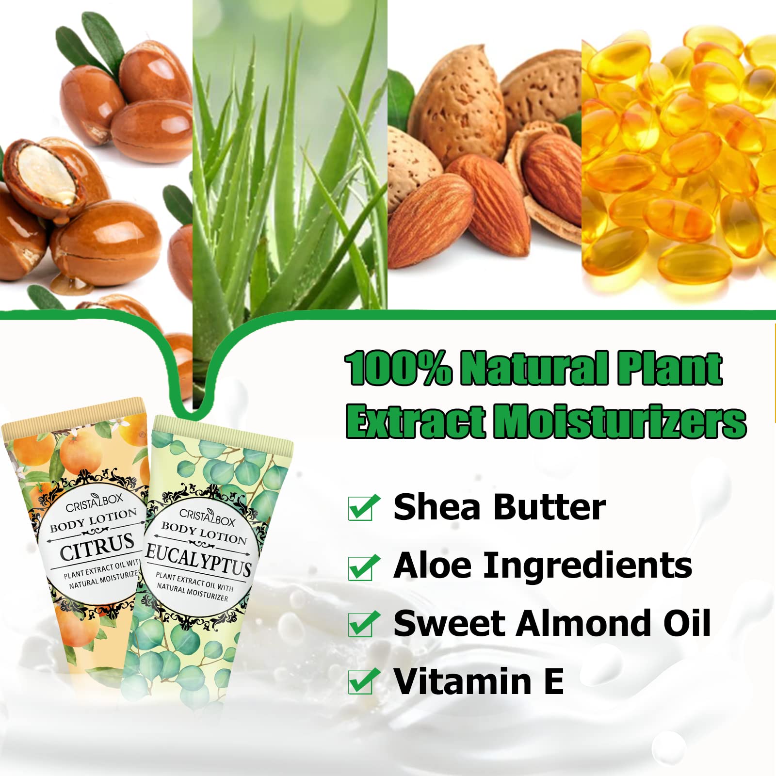 36 Pack Natural Shea Butter Body Lotion for Dry Skin - Moisturizing Lotion for Women & Men, Plant-Based Scented Travel Size Bulk - Perfect for Easter Basket Stuffers, Appreciation Gifts, Daily Hydration & On-The-Go Skincare