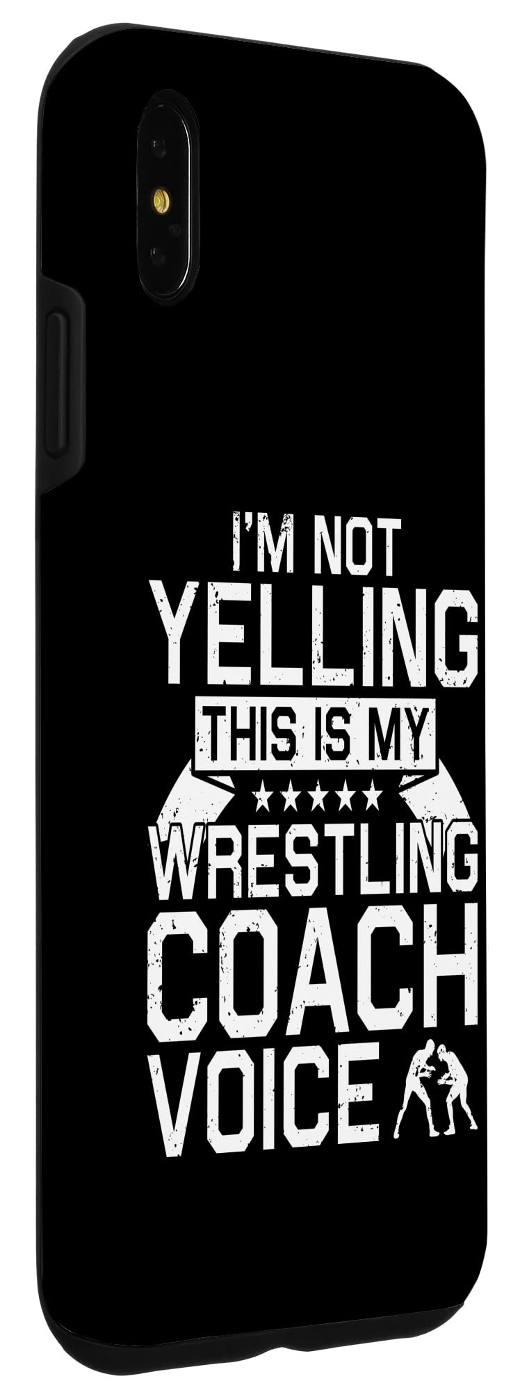 iPhone XS Max Wrestling Coach Case - Durable Protective Cover for Men & Women - Perfect for Gym, Training & Sports Activities