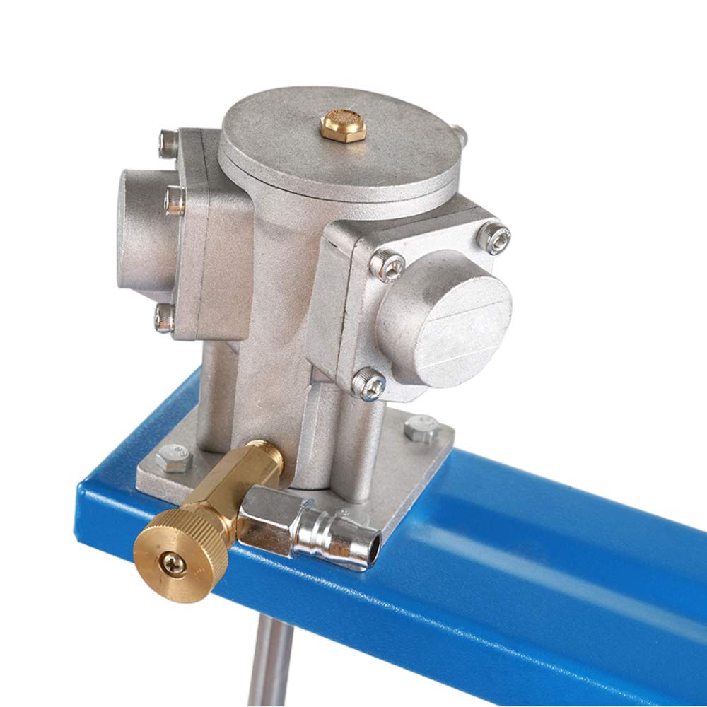 MXBAOHENG 5 Gallon Pneumatic Paint Mixer - Air-Powered Agitator for Dye, Resins & Liquid Medicine - Stainless Steel Dispersion Disc (10cm) - Perfect for Industrial Mixing, Paint Shaking & Chemical Blending
