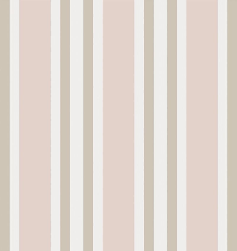 Cole and Son Polo Stripe Wallpaper - Soft Pink 110/1004 | Premium Floral Wallpaper for Living Room, Bedroom & Nursery Decor