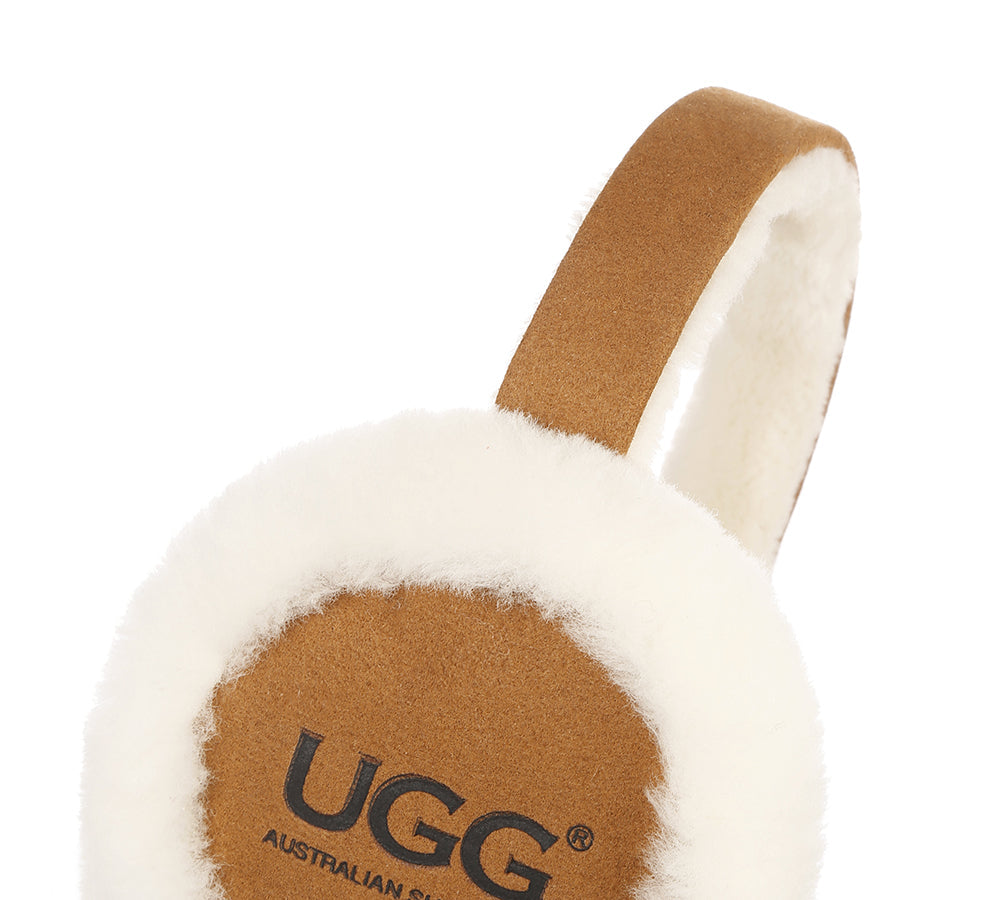 Australian Shepherd® Kids Adjustable Sheepskin Wool Earmuffs - Warm Winter Ear Protection for Boys & Girls - Perfect for Cold Weather, Snow Play & Outdoor Activities