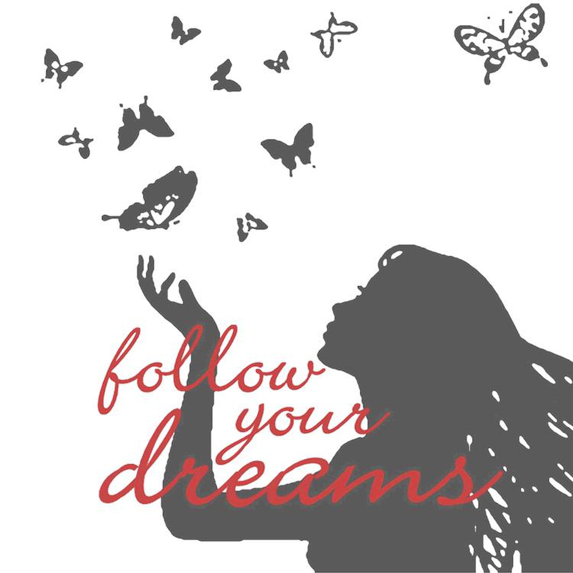 Follow Your Dreams 3x3 Inch Square Car Magnet - Strong Magnetic Bumper Sticker for Cars, Trucks & Vehicles - Motivational Decoration for Office, Home & Gifts