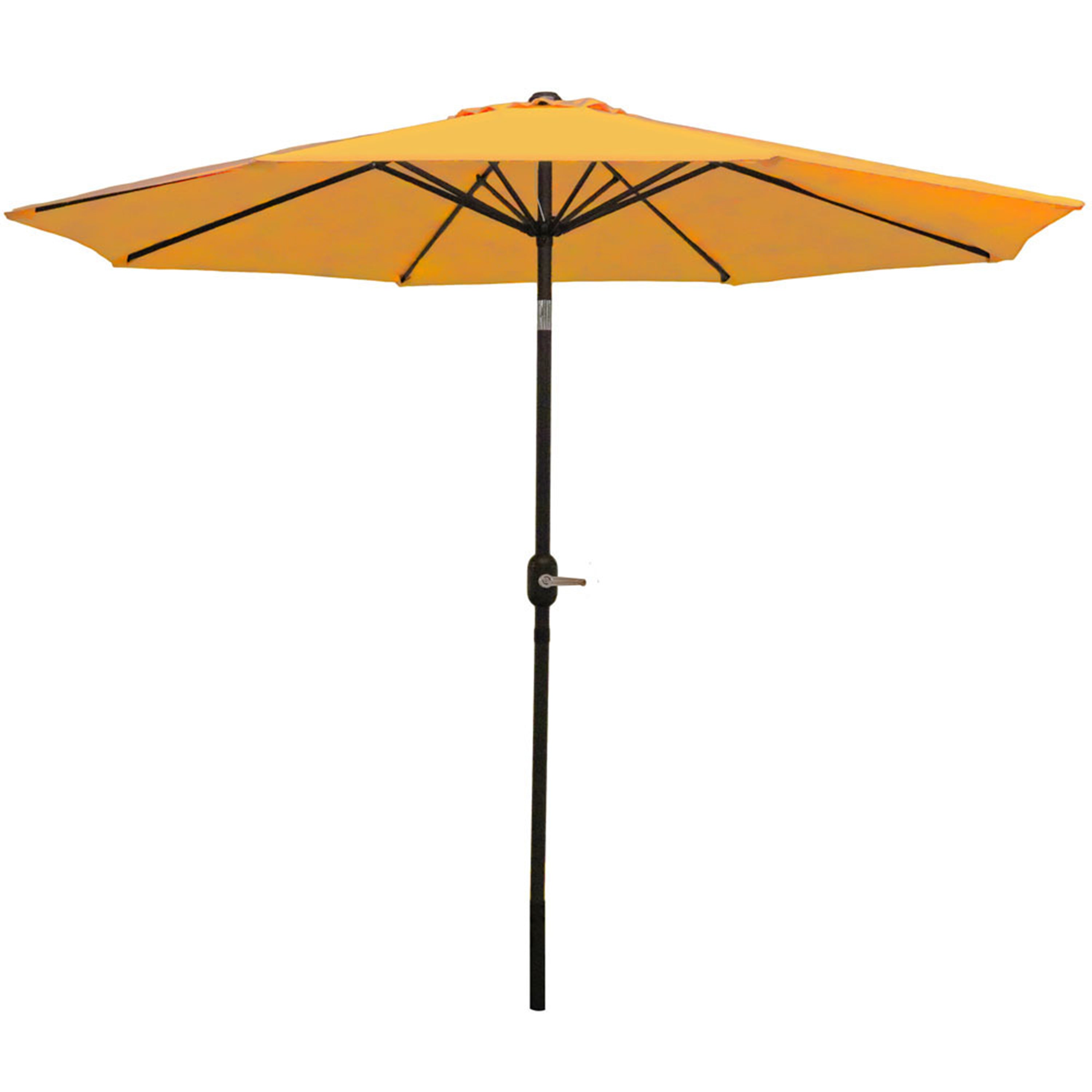 Sunnydaze 9-Foot Aluminum Outdoor Patio Umbrella with Tilt & Crank - Heavy Duty Sun Shade for Poolside, Backyard, Deck, and Garden