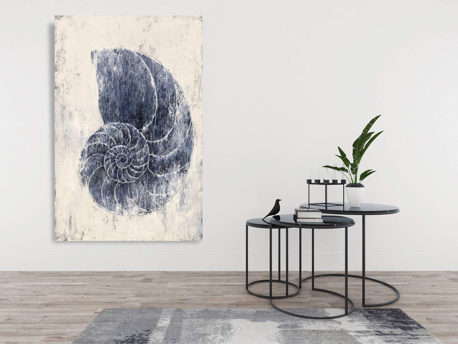 Yihui Arts Large Canvas Wall Art - Modern Abstract Coastal Painting for Bedroom Decor, Living Room & Office Wall Decor | Perfect for Coastal, Boho & Contemporary Home Decoration