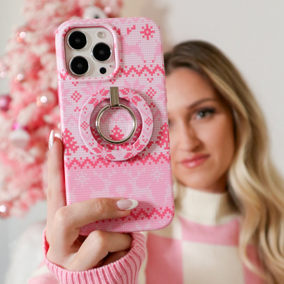 Bubble Gum Sweater iPhone Case - Trendy Knit Design Protective Cover for iPhone 13/14/15 Pro Max - Perfect for Casual Outfits, Selfies & Social Media