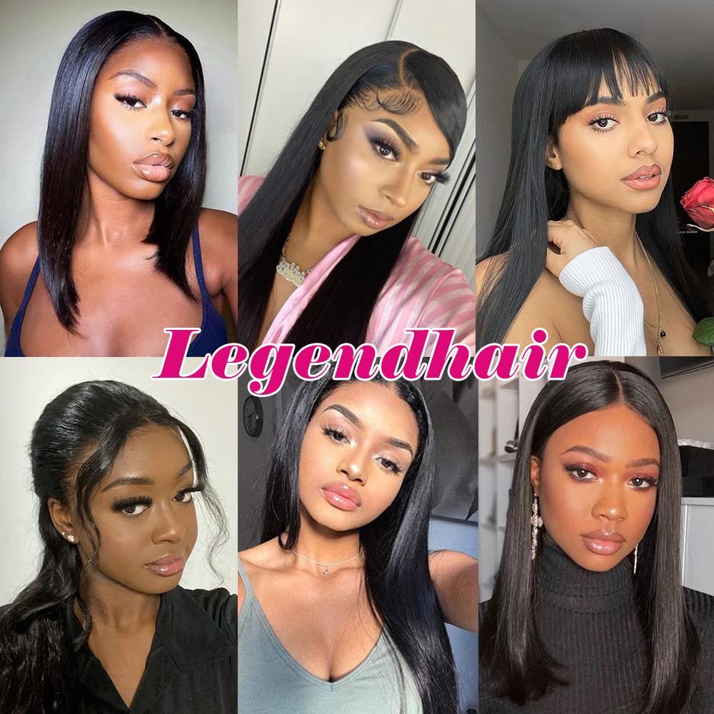 Glueless V Part Wig - 180% Density 30 Inch Brazilian Virgin Human Hair - Straight Clip In Half Wig for Black Women - No Leave Out Full Head U Part Wig - Perfect for Daily Wear, Special Occasions & Protective Styling