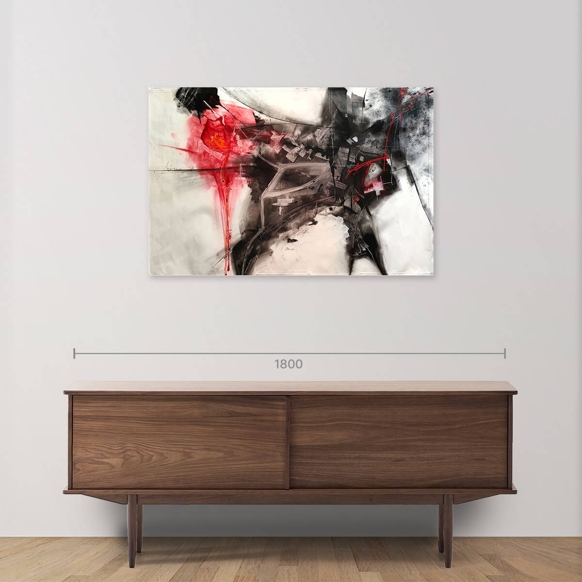 Resistenza Acrylic on Canvas - High-Quality Handmade Abstract Art Painting for Home & Office Decor | Perfect for Living Room, Bedroom, and Gallery Wall Display