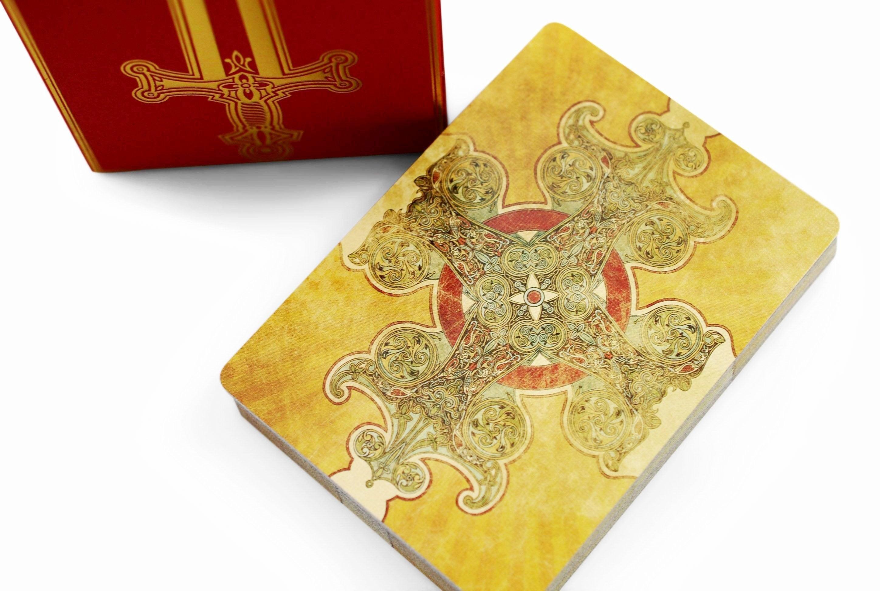 Arthurian Excalibur Edition Playing Cards - Premium Collectible Deck for Magic Tricks, Poker & Card Games - Perfect for Gifts, Game Nights & Medieval Theme Parties