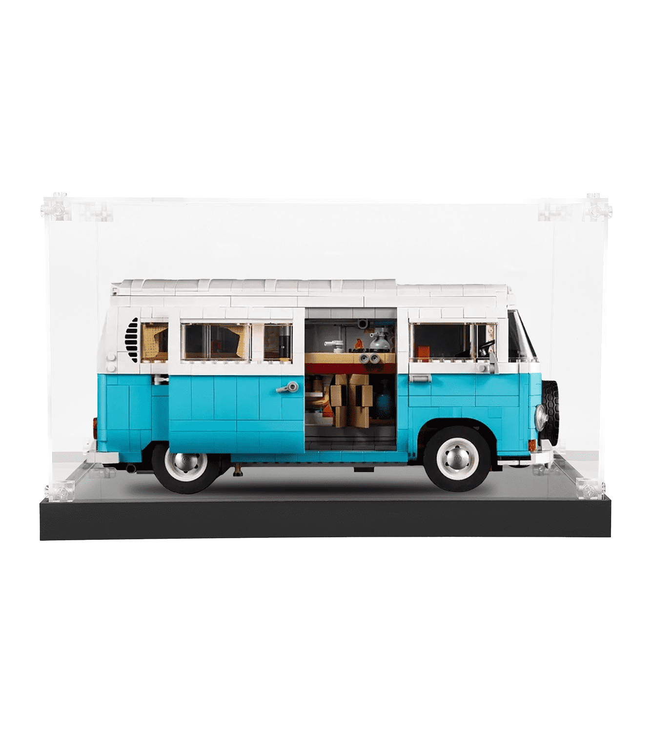 Lego Volkswagen T2 Camper Van 10279 Display Case - Premium Acrylic Showcase for Collectible LEGO Sets - Perfect for Home Decor, Office Display & Gift Giving