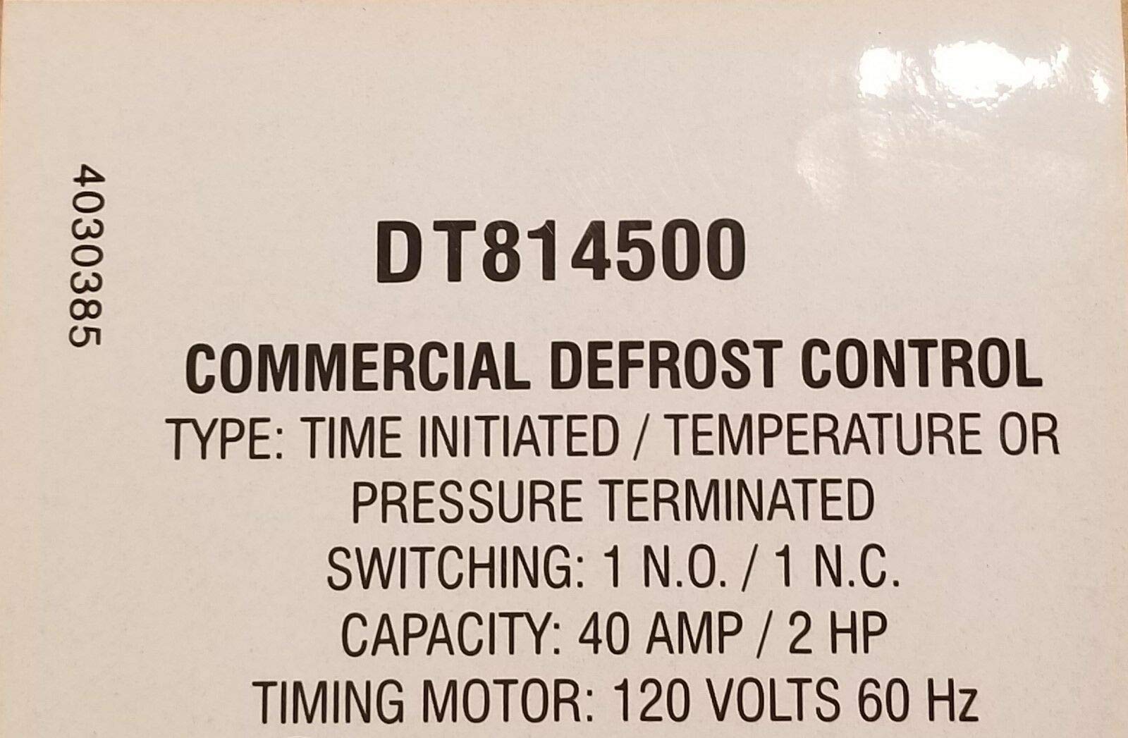 DT814500 Refrigeration Defrost Timer 120V - Replacement for Paragon 8145-00 - Compatible with Commercial Freezers, Walk-In Coolers & Ice Machines - Durable HVAC Component for Restaurant & Grocery Store Maintenance