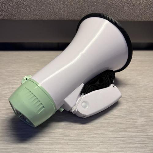 MyMealivos 20W Portable Megaphone Bullhorn with Built-in Speaker - Loud Voice Amplifier for Outdoor Events, Sports Games, Emergency Announcements & Public Speaking