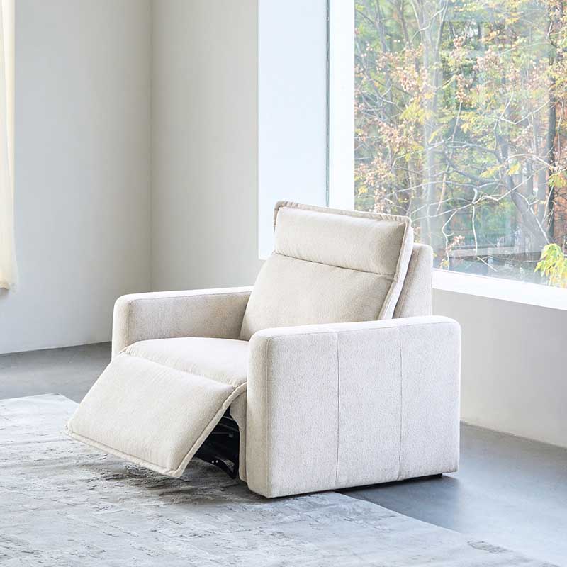 Essentia Power Reclining Corner Sofa - Easy Care Fabric Sectional Couch with USB Charging for Living Room, Home Theater & Family Room Comfort