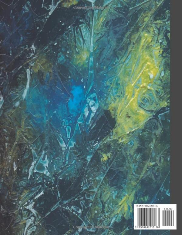 Abstract Digital Art Composition Notebook: 8.5