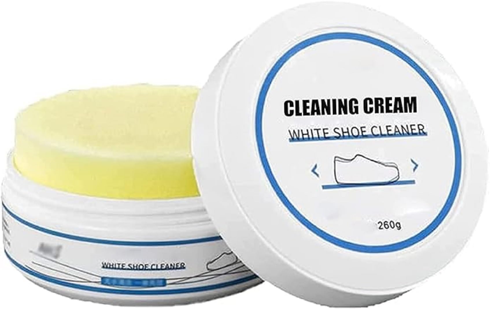 OXILY Shoe Cleaning Cream - 260GM | White Shoe Cleaner & Whitener | Stain Remover & Polish for Sneakers, Leather Shoes | Perfect for Daily Shoe Care & Restoration