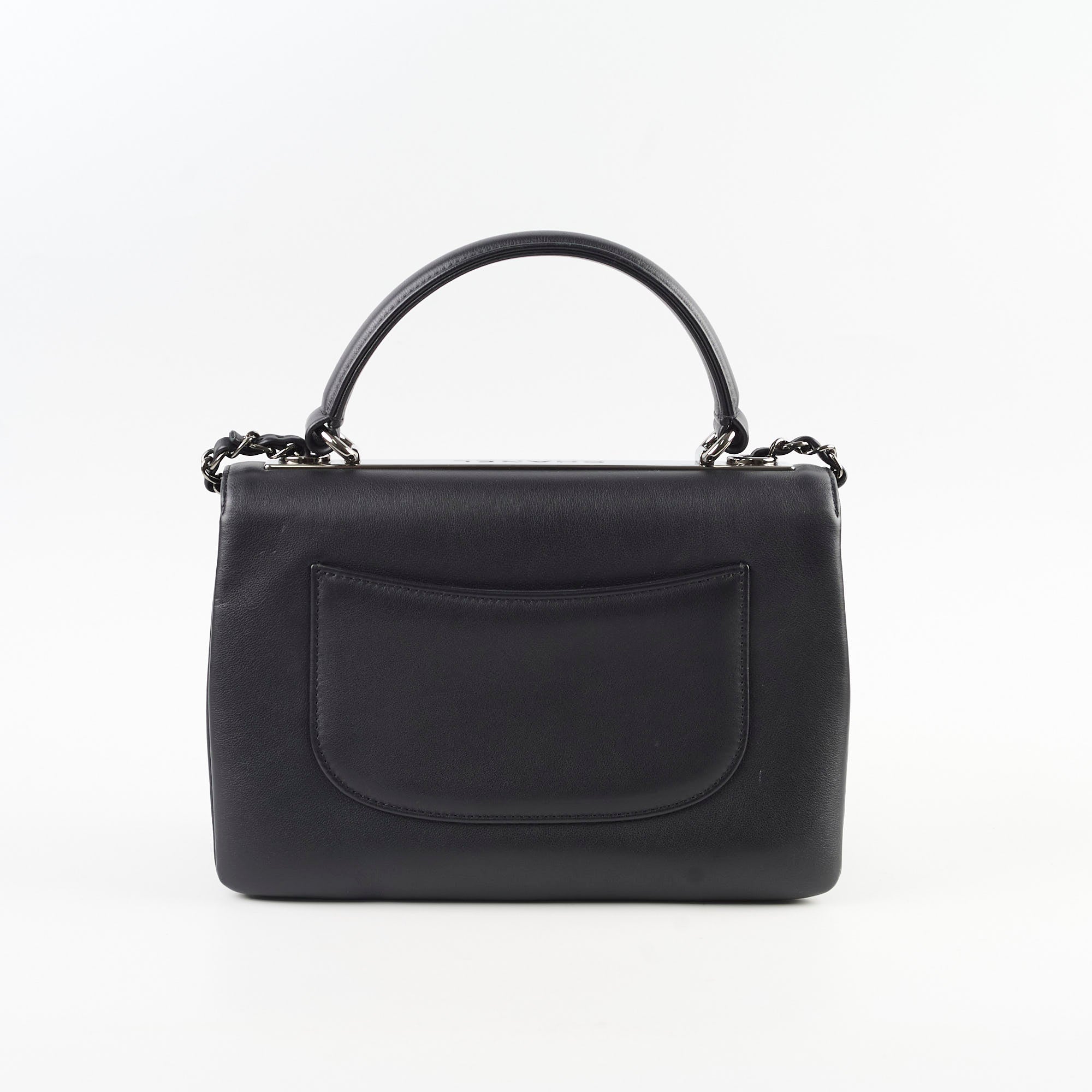 Chanel Small Trendy CC Handbag in Black Calfskin Leather - Luxury Crossbody Bag for Women, Perfect for Date Night & Evening Events