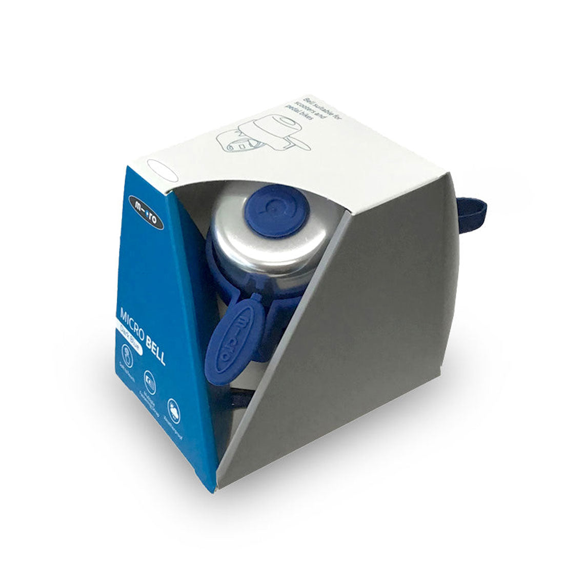 Micro Scooter Bell - Dark Blue | Loud & Durable Bike Bell for Kids & Adults | Perfect for Urban Commuting & Outdoor Adventures