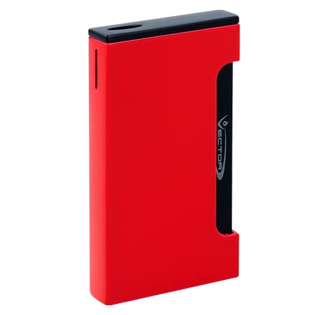 Premium Vector KGM Spade Single Flame Torch Lighter - Red Lacquer Finish for Cigars, Camping & Outdoor Use