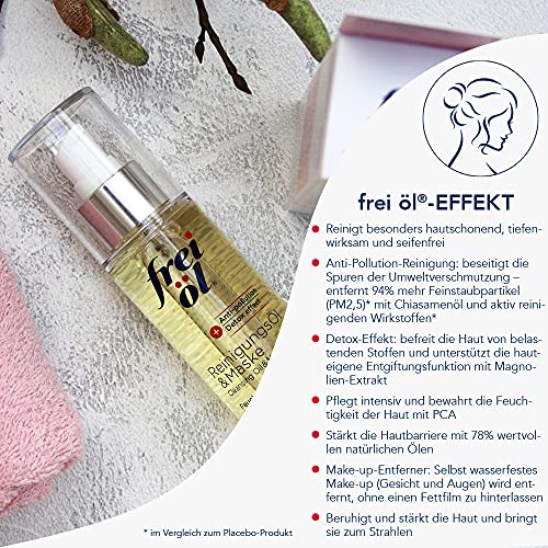 Frei Oil Experts Cleansing Oil & Mask 100ml | Deep Pore Cleanser for Face & Makeup Removal | Perfect for Daily Skincare Routine & Spa Treatments