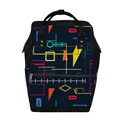 Geometric Multicolor Decorative Dark