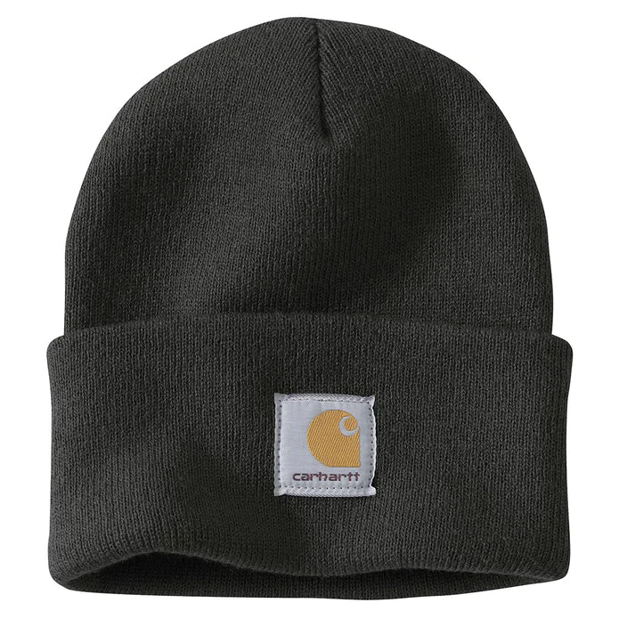 Carhartt Watch Beanie Hat for Men & Women - Warm Winter Knit Cap with Built-in Watch - Perfect for Outdoor Activities, Skiing, and Winter Sports