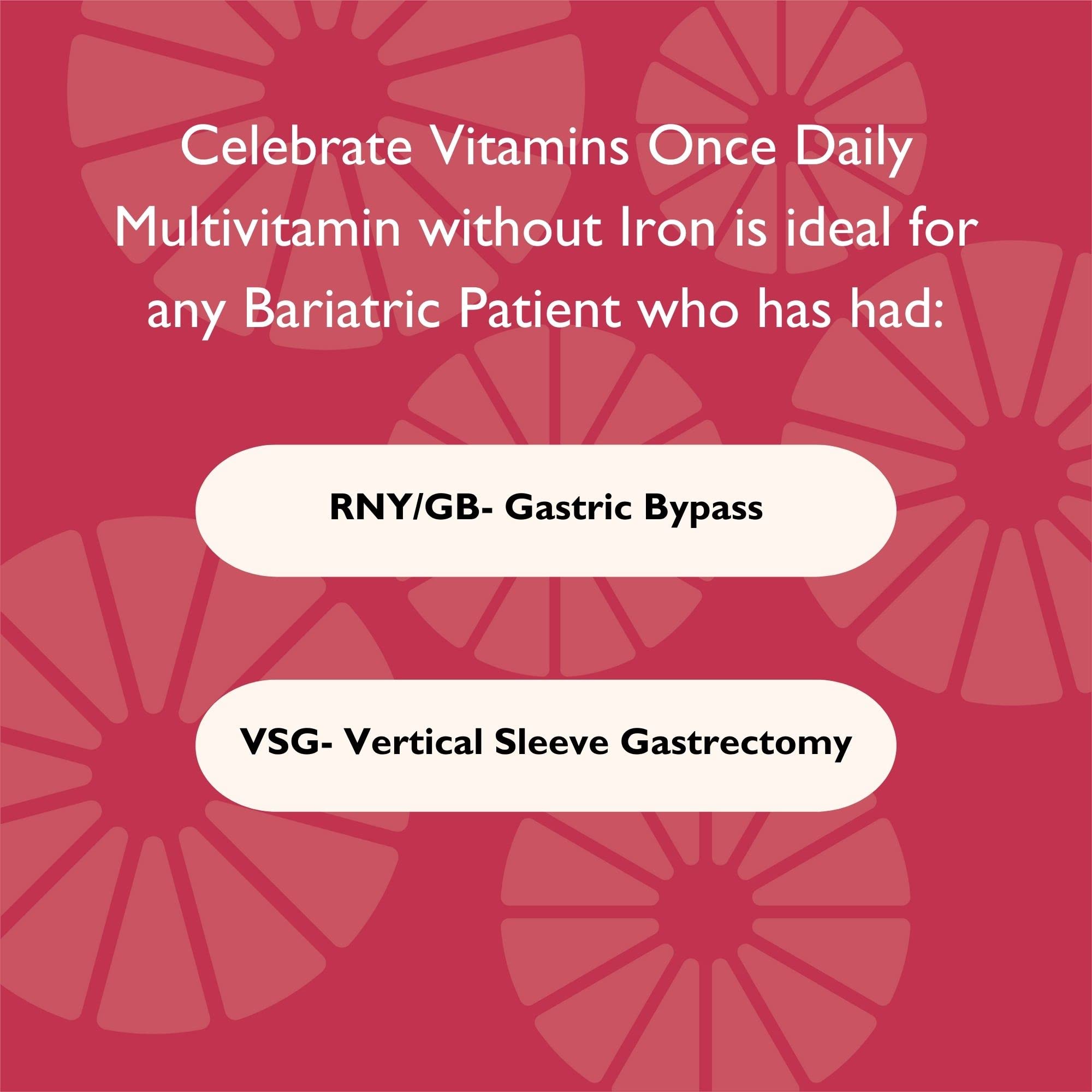 CelebrateONE Iron-Free Bariatric Multivitamin - Essential Daily Vitamins & Minerals for Gastric Bypass & Sleeve Gastrectomy (90 Capsules) | Post-Surgery Support & Nutritional Supplement for Weight Loss Patients