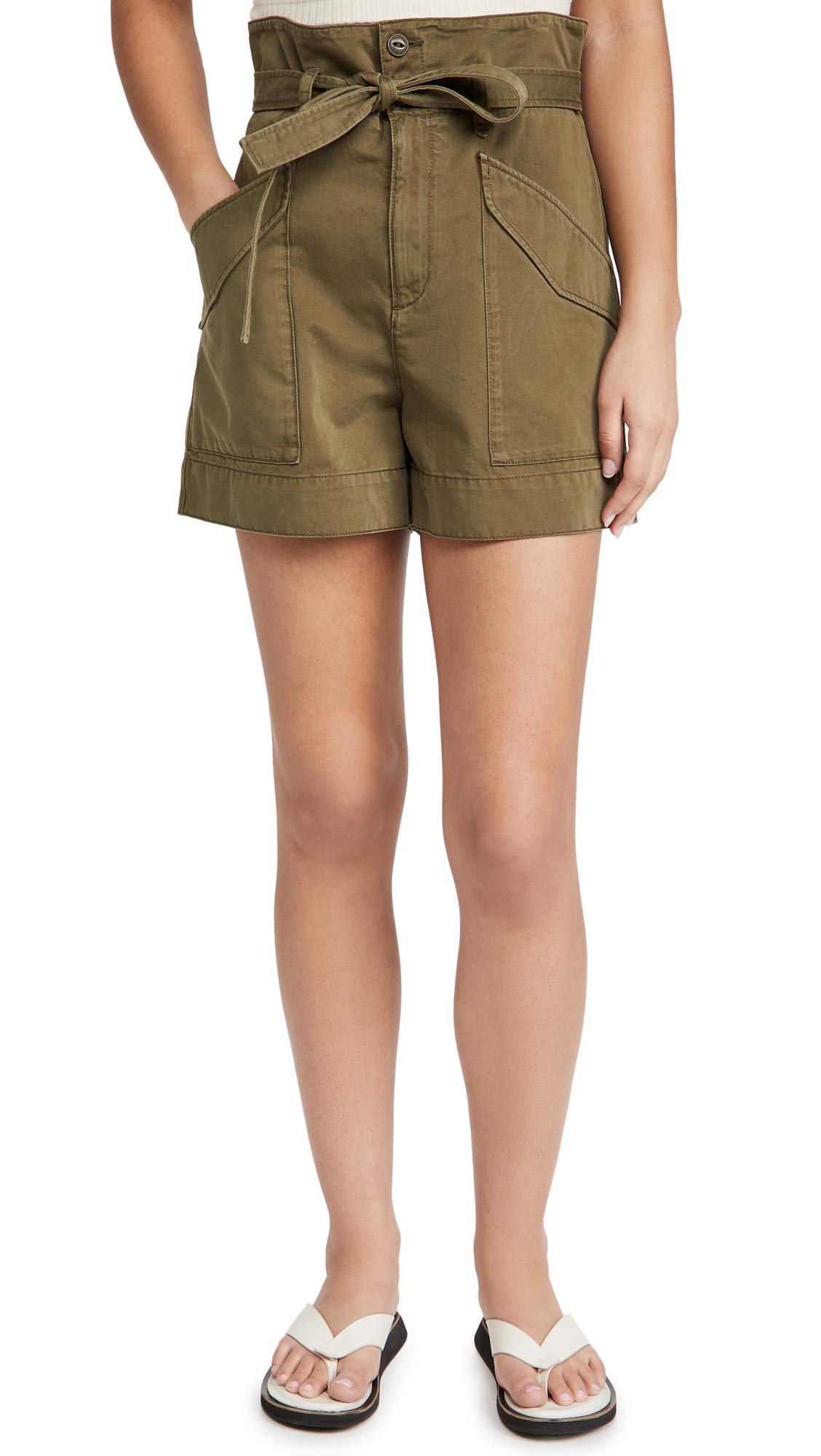 rag & bone Women's Field Cargo Shorts - Stylish Utility Shorts for Outdoor Adventures, Travel & Casual Wear | High-Quality Cotton Blend with Multiple Pockets