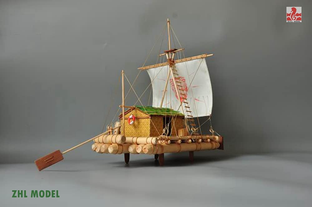 Kon-Tiki Raft Wooden Model Ship Kit - 1/18 Scale 15.8