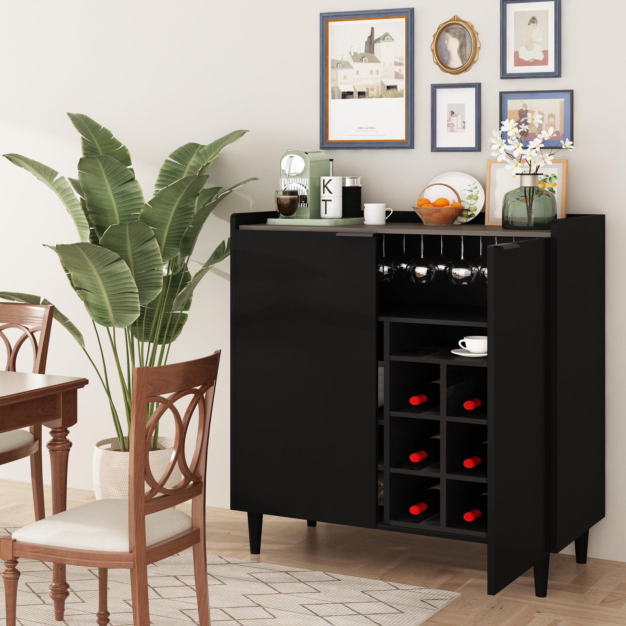 Industrial Wine Bar Cabinet 37