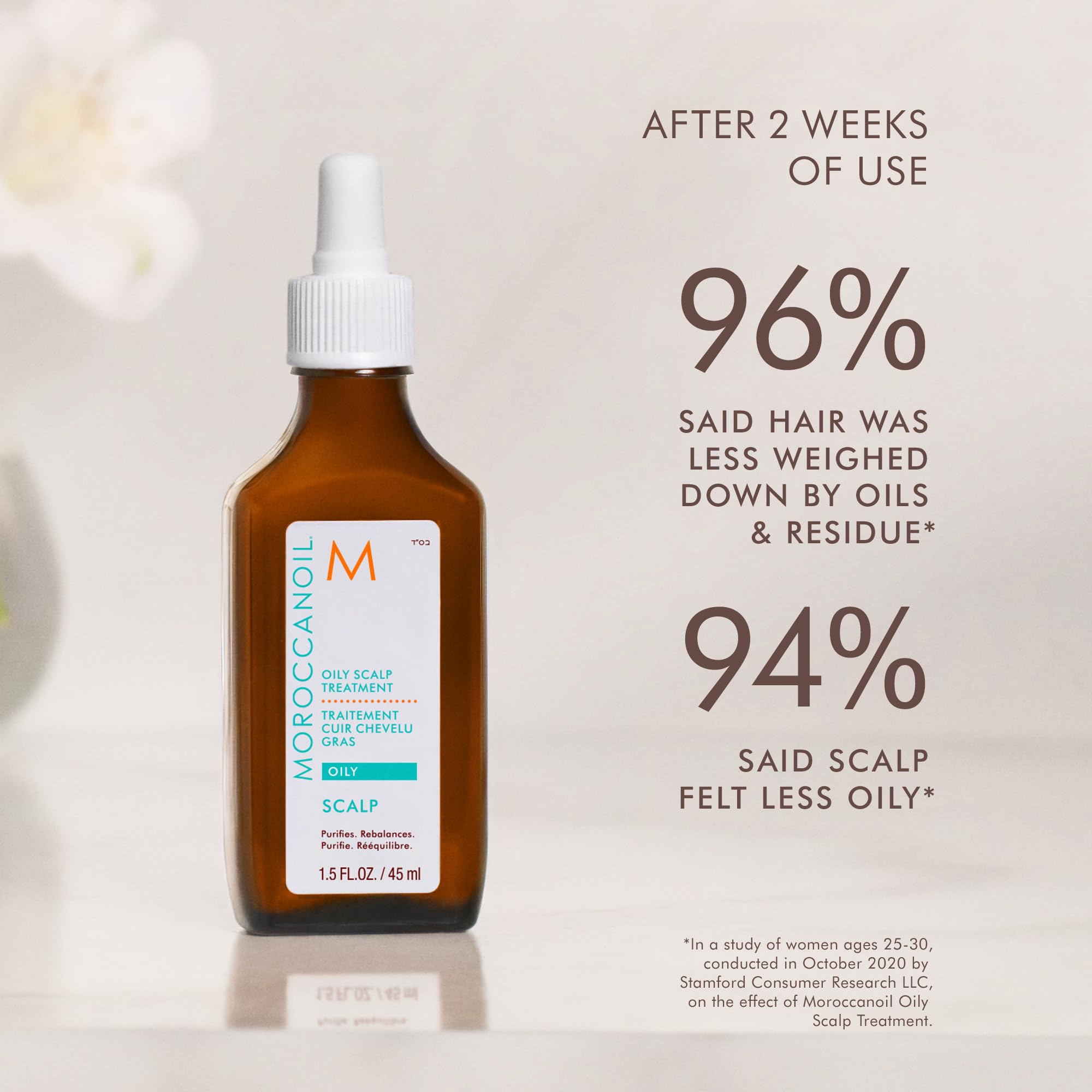 Moroccanoil Scalp Treatment for Oily Hair - 45ml | Hydrating & Balancing Formula for Dry, Itchy Scalp | Perfect for Daily Hair Care Routine