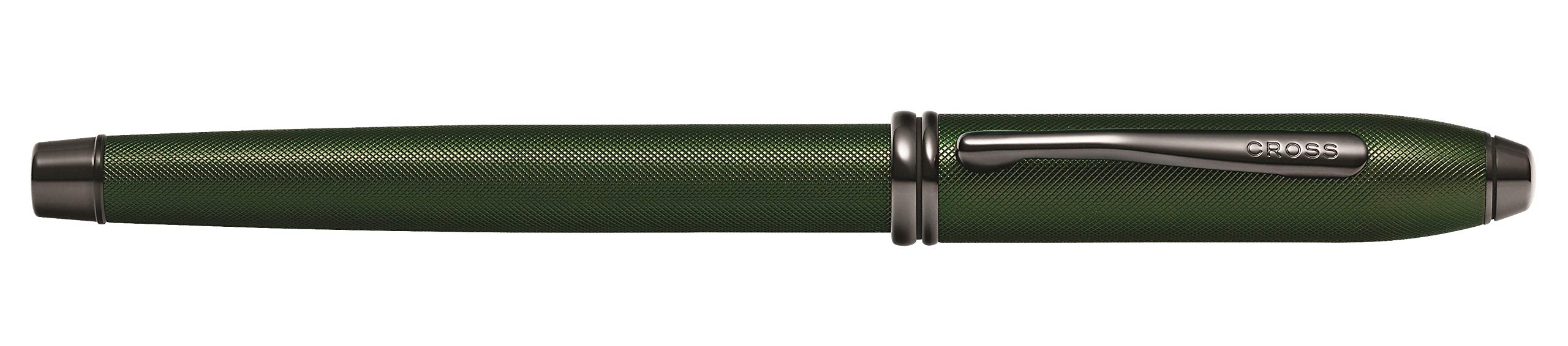 Cross Townsend PVD Micro-knurl Fountain Pen with Medium Nib - Matte Green Luxury Writing Instrument for Professionals, Gifts & Calligraphy | Perfect for Office, Business Meetings & Signature Signing