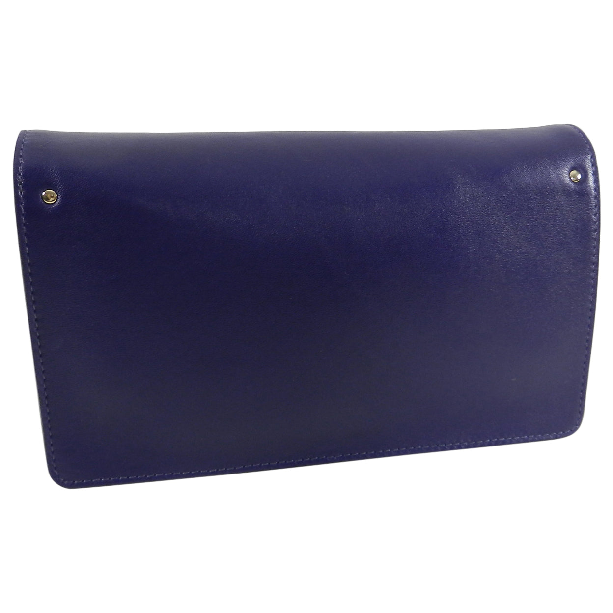 Chloe Navy Gabrielle Clutch - Premium Navy Leather & Suede Crossbody Bag for Women | Perfect for Evening Parties, Date Nights & Special Occasions