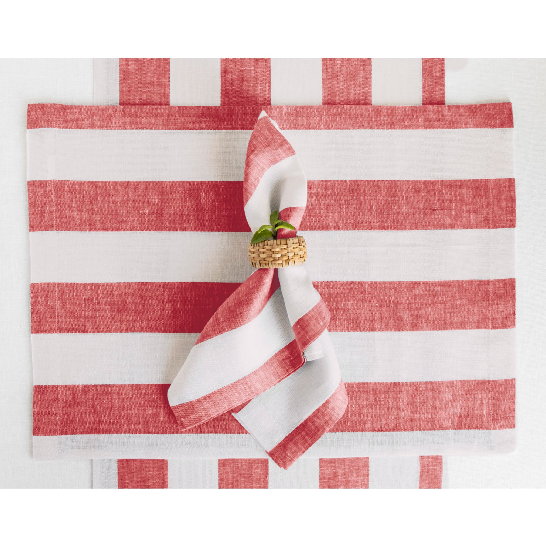 Stylish Cabana Stripe Table Runner - Cotton Decorative Dining Table Cover for Summer Parties, Beach Weddings & Outdoor Entertaining