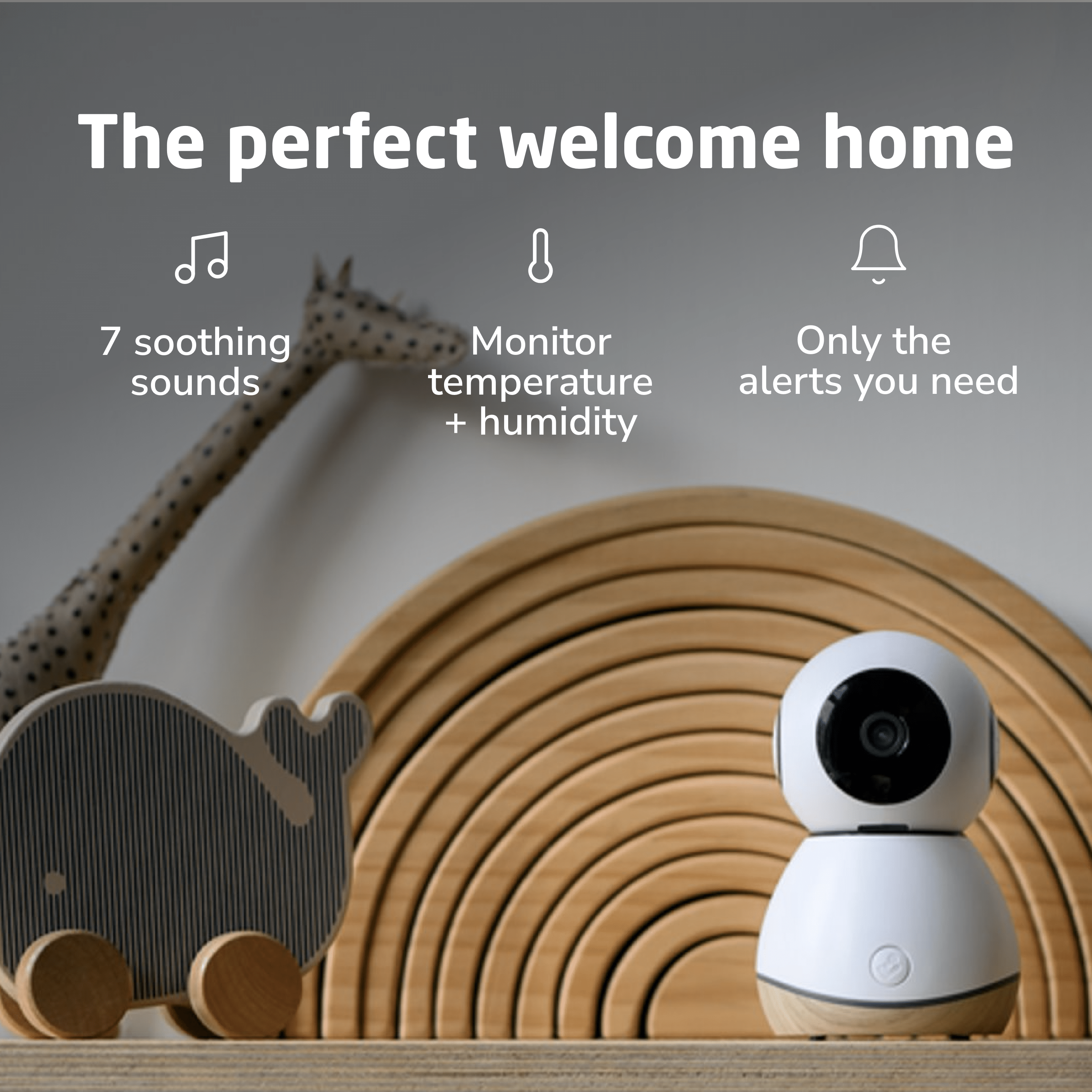 Maxi Cosi See Pro Baby Monitor with HD Camera & Night Vision - Real-Time Video & Audio for Nursery, Bedroom, and Travel Use
