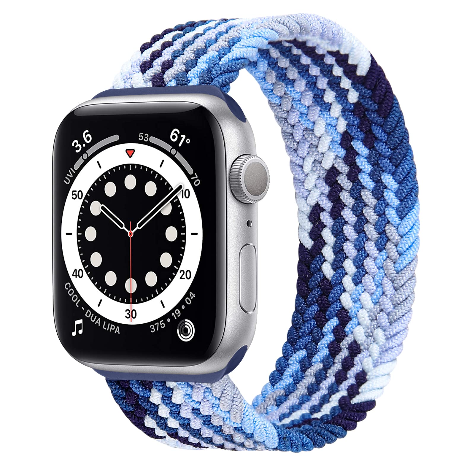 Stretchy Solo Loop Strap for Apple Watch 38mm 40mm 42mm 44mm - Nylon Braided Elastic Sport Band Compatible with iWatch SE Series 6 5 4 3 2 1 - Perfect for Running, Workouts & Everyday Wear