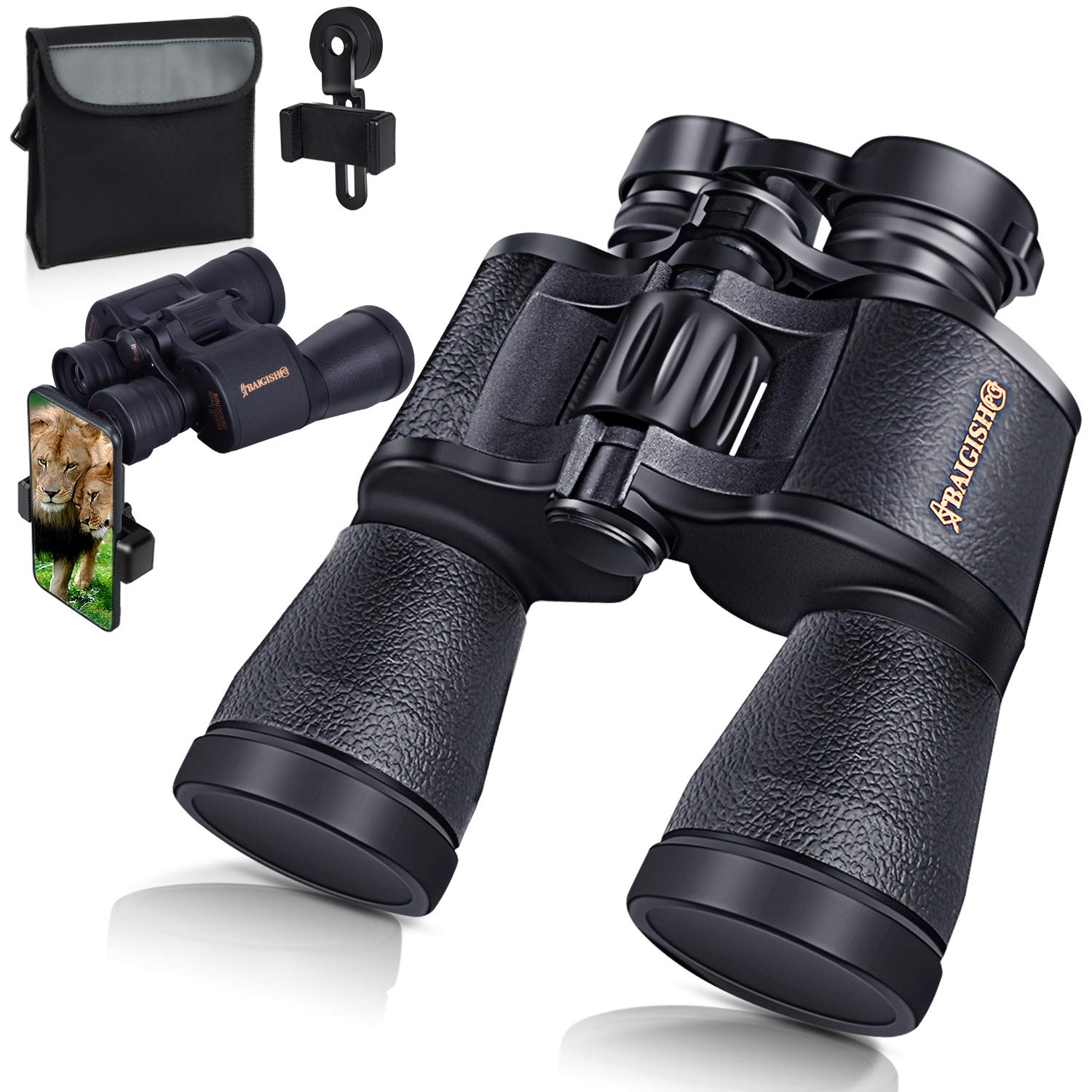 20x50 High Power Binoculars for Adults - Professional BAK4 Prism FMC Lens with Smartphone Adapter - Perfect for Bird Watching, Hunting, Travel, Stargazing, Concerts & Sports Events - Long Distance Viewing for Outdoor Adventures