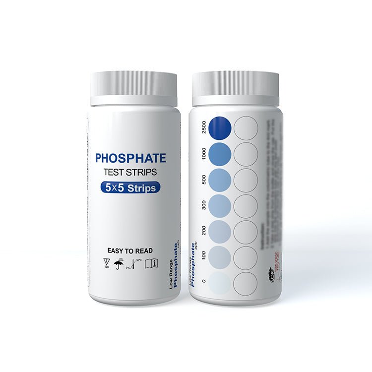 Accurate Aquarium Phosphate Test Strips - 100 Strips for Freshwater & Saltwater Fish Tanks - Fast Water Quality Testing for Healthy Fish & Coral - Perfect for Reef Tanks, Aquascaping & Fish Care