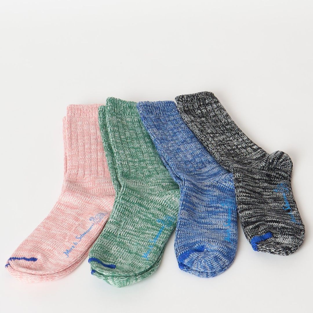 Premium Black Melange Organic Cotton Socks for Men & Women - Soft, Breathable & Eco-Friendly - Perfect for Yoga, Running & Daily Wear
