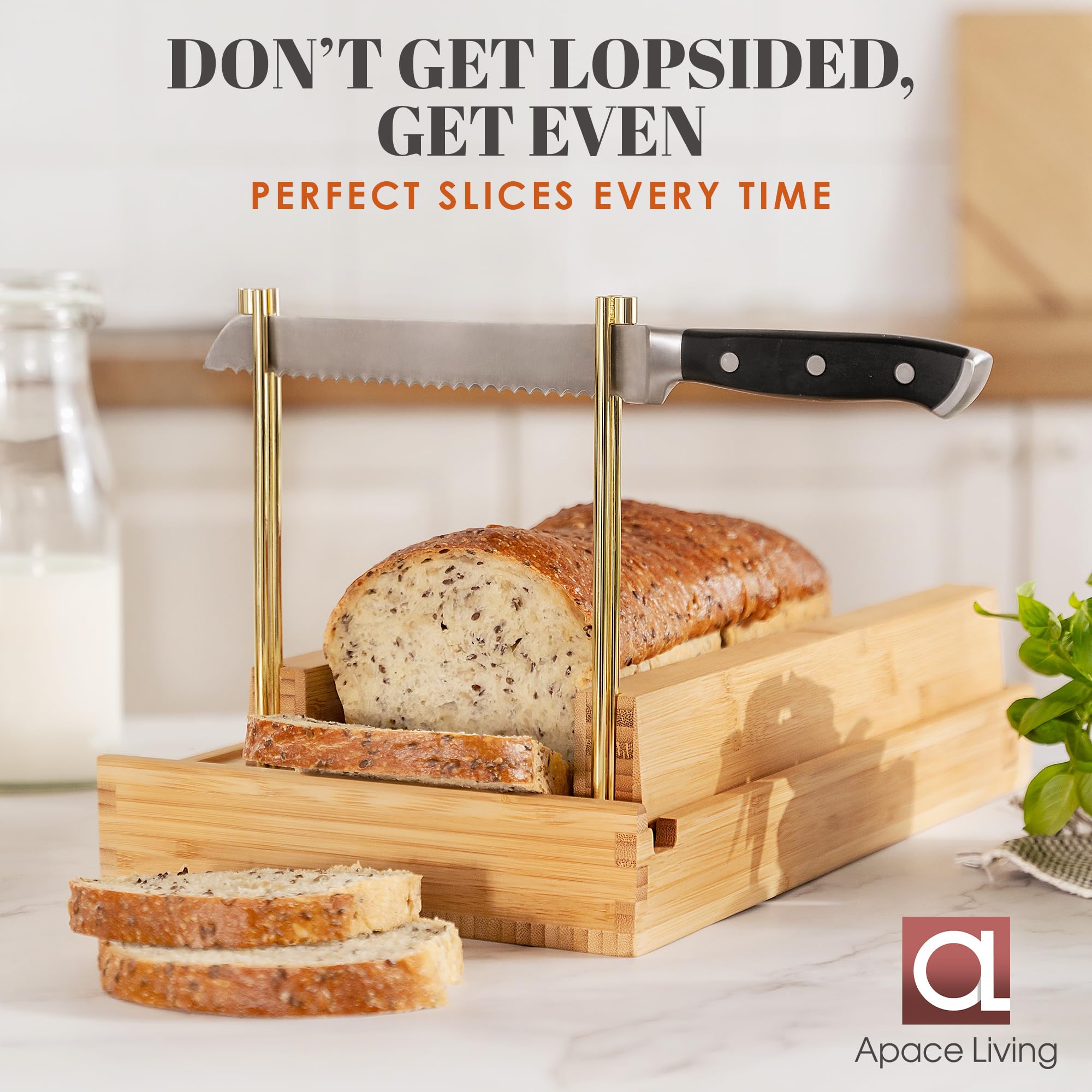 DITTO Bamboo Bread Slicer - 6.5