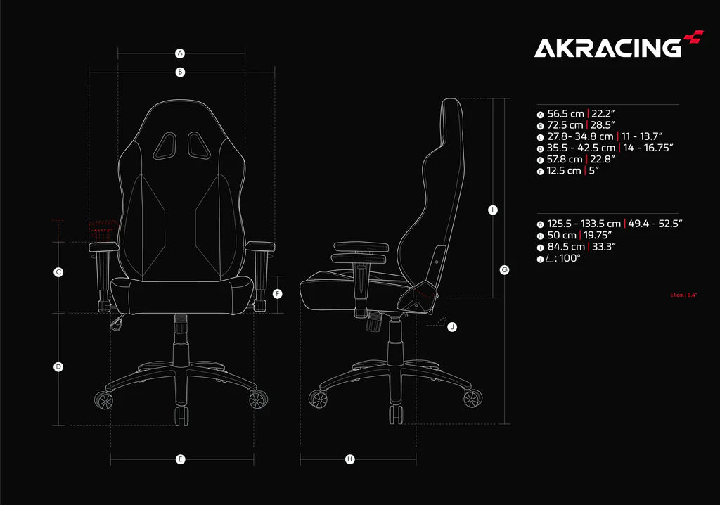 AKRacing Office Series Opal Ergonomic Gaming Chair - High Back Computer Desk Chair with Adjustable Armrests & Lumbar Support for Home Office, Gaming & Workstation Use