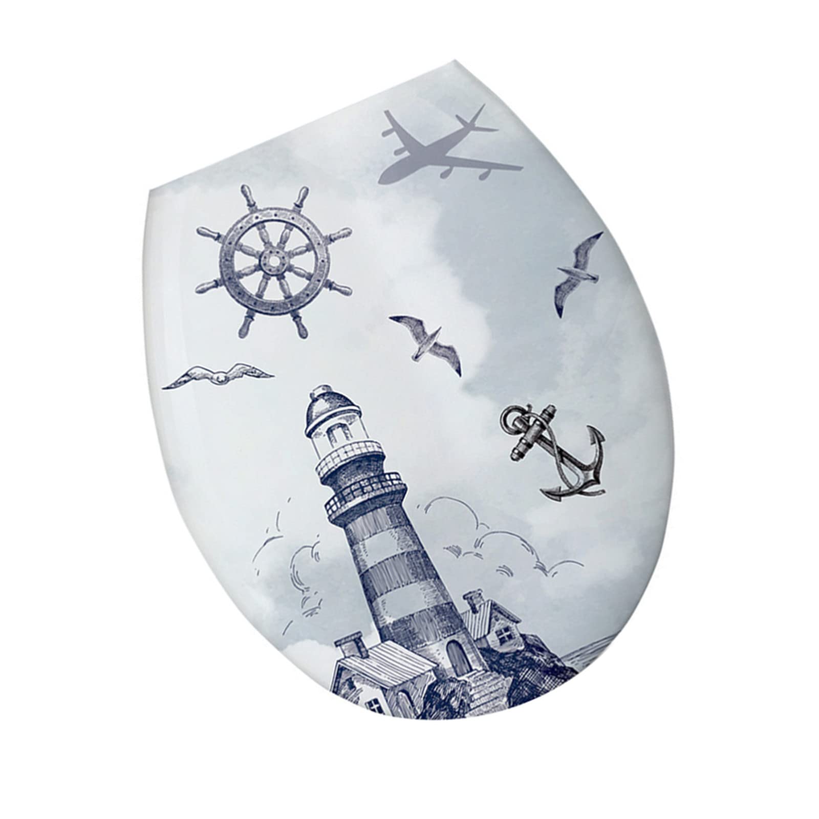 Thickened U-Shaped Toilet Seat Cover - Universal Plastic Toilet Seat for Home Bathroom - Perfect for Comfort and Hygiene in Household Toilets