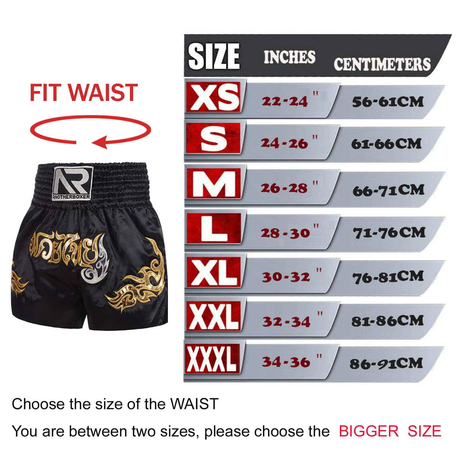 Muay Thai Shorts for Men, Women & Kids - Breathable Boxing, Kickboxing & Grappling Training Shorts - Perfect for MMA, Gym Workouts & Martial Arts Practice