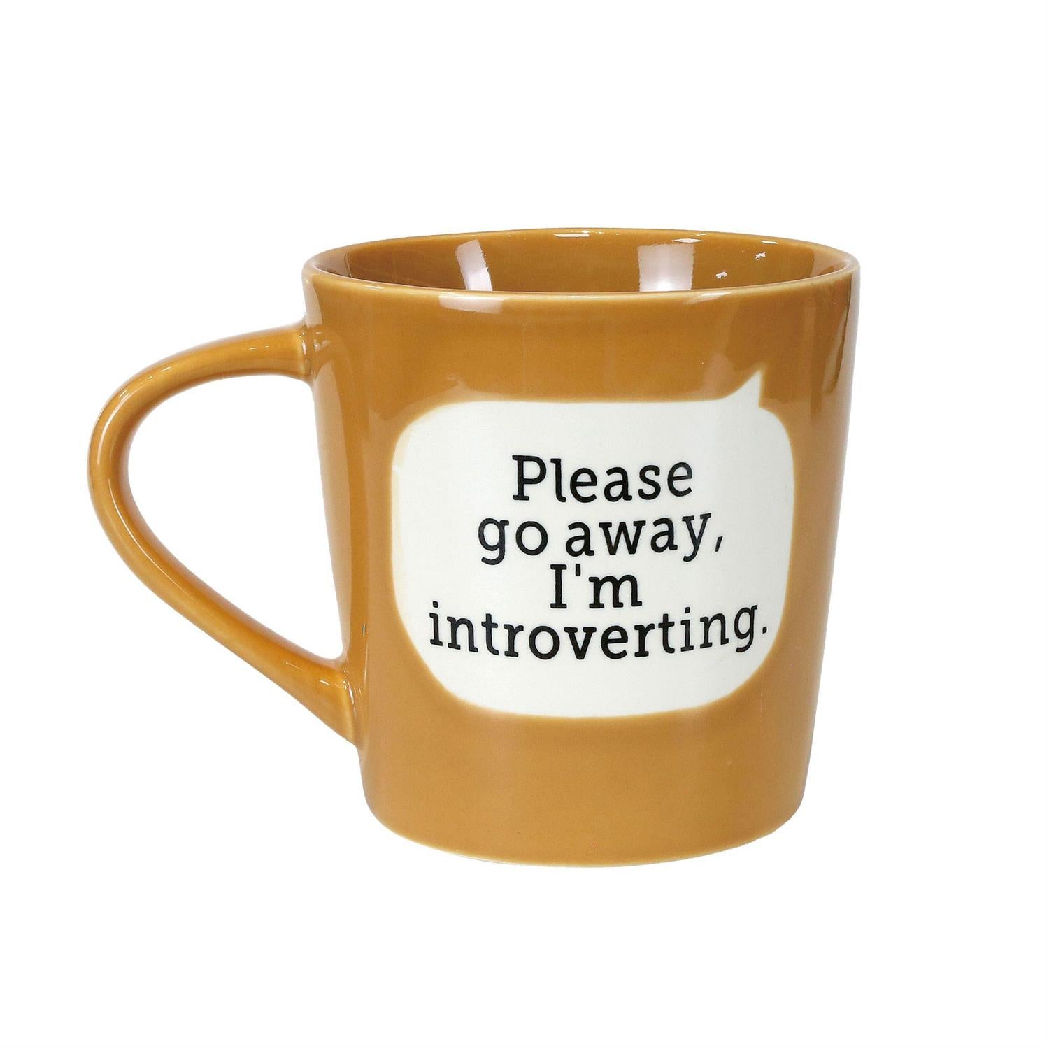16 oz Dirty Mud Introverting Mug - Unique Ceramic Coffee Cup for Home, Office & Camping Use