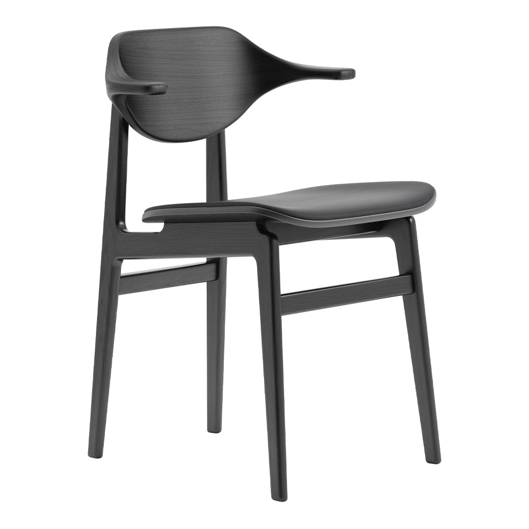 Bufala Dining Chair - Upholstered Seat for Kitchen, Dining Room & Office - Comfortable Modern Furniture for Home & Restaurant Use
