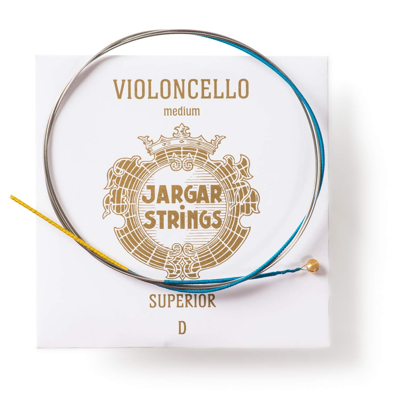 JARGAR Superior Cello Strings D-Wire Medium Gauge - Premium Quality Cello Strings for Professional Musicians & Students - Perfect for Orchestral Performances, Solo Playing & Practice Sessions
