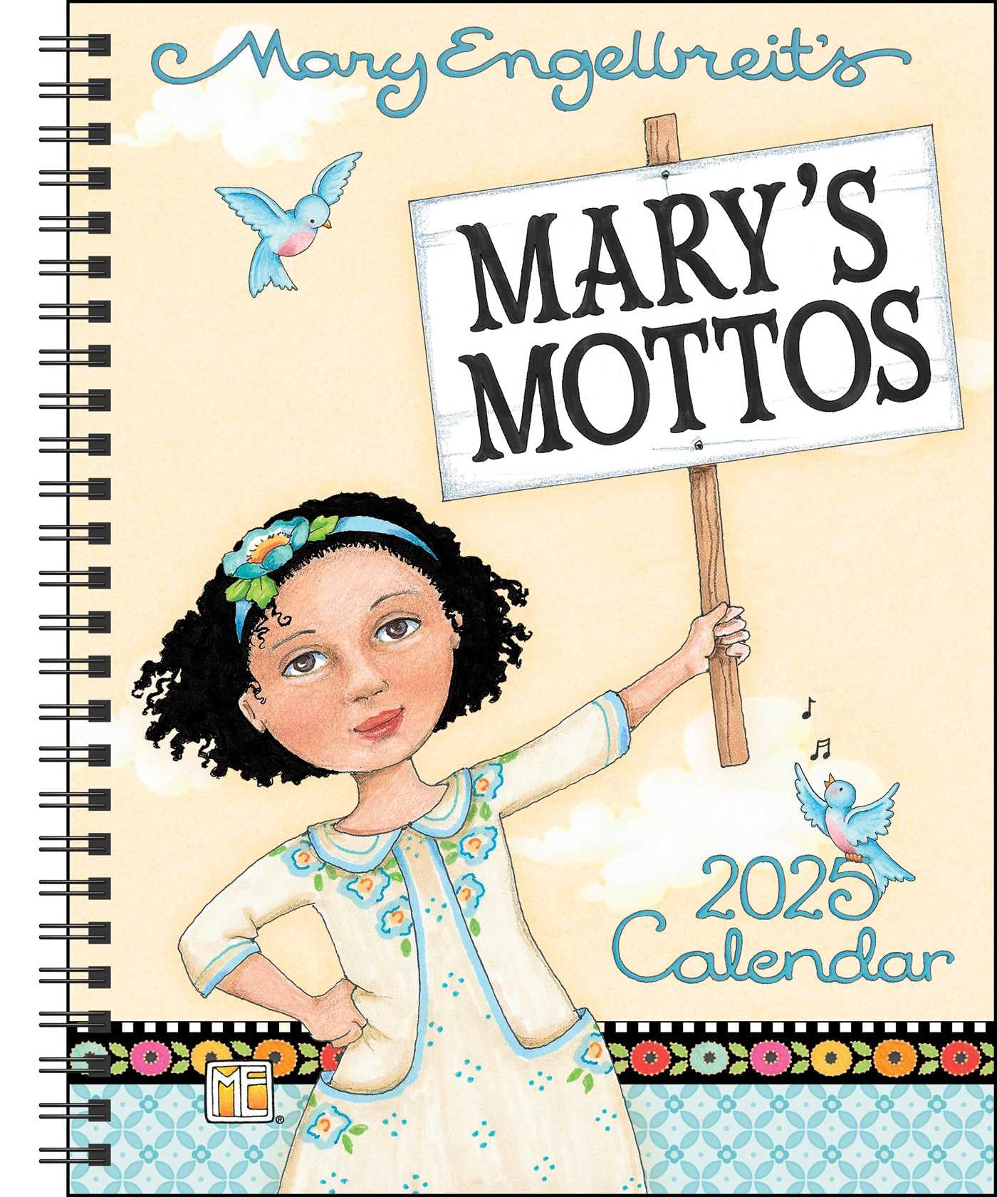 Mary Engelbreit's Mary's Mottos 2025 Monthly Weekly Planner Calendar - 12-Month Organizer for Work, School & Personal Scheduling | Perfect for Office, Home & Gift Giving