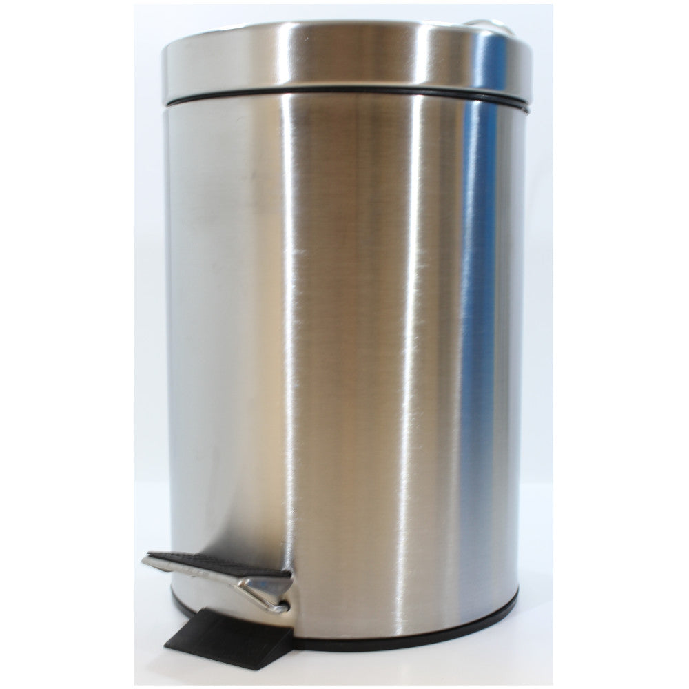 ITY Stainless Steel Trash Can 3L - Modern Kitchen Waste Bin with Lid, Odor-Proof & Rust-Resistant - Perfect for Home, Office, or Restaurant Use (Model: SET1233L)